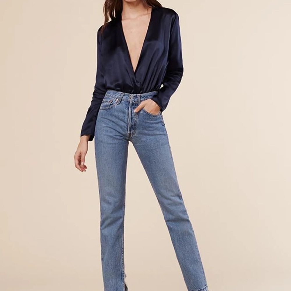 Reformation Silk Aerin Bodysuit